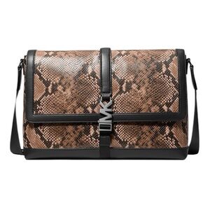 NWT MICHAEL KORS Cyrus Medium Snake Embossed Messenger Bag $448